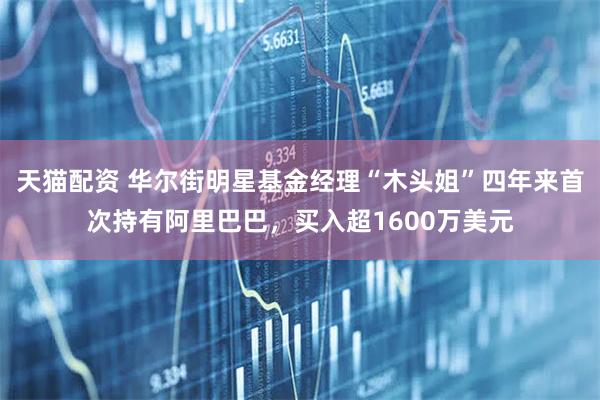 天猫配资 华尔街明星基金经理“木头姐”四年来首次持有阿里巴巴，买入超1600万美元